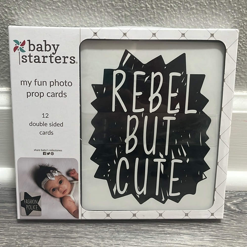NWT Baby Starters My Fun Photo Prop Milestone Cards Set of 12